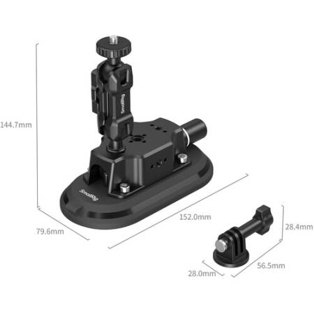 SmallRig 5842 - ramię Magic Arm, potrójna przyssawka 6